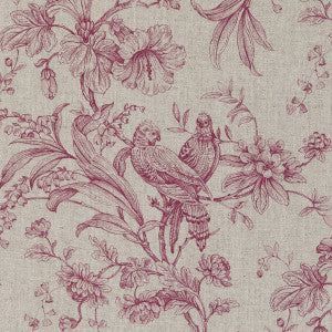 Kellie Raspberry by Clarke And Clarke Fabric