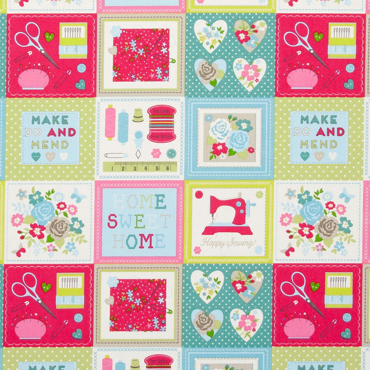 Craftwork Multi by Clarke And Clarke Fabric CLARKE & CLARKE SKETCH BOOK COTTON - 100% Turkey MEDIUM Horizontal: - and Vertical: - 54 - Fabric Carolina -