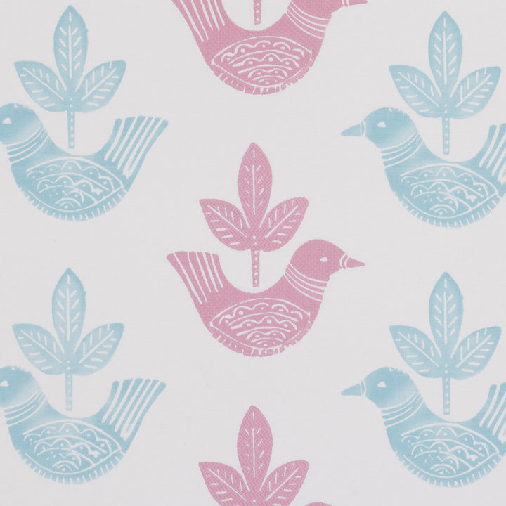 Doves Pink by Clarke And Clarke Fabric CLARKE & CLARKE STORYBOOK COTTON - 100% India - Horizontal: 13.58 and Vertical: 9.25 54 - Fabric Carolina -