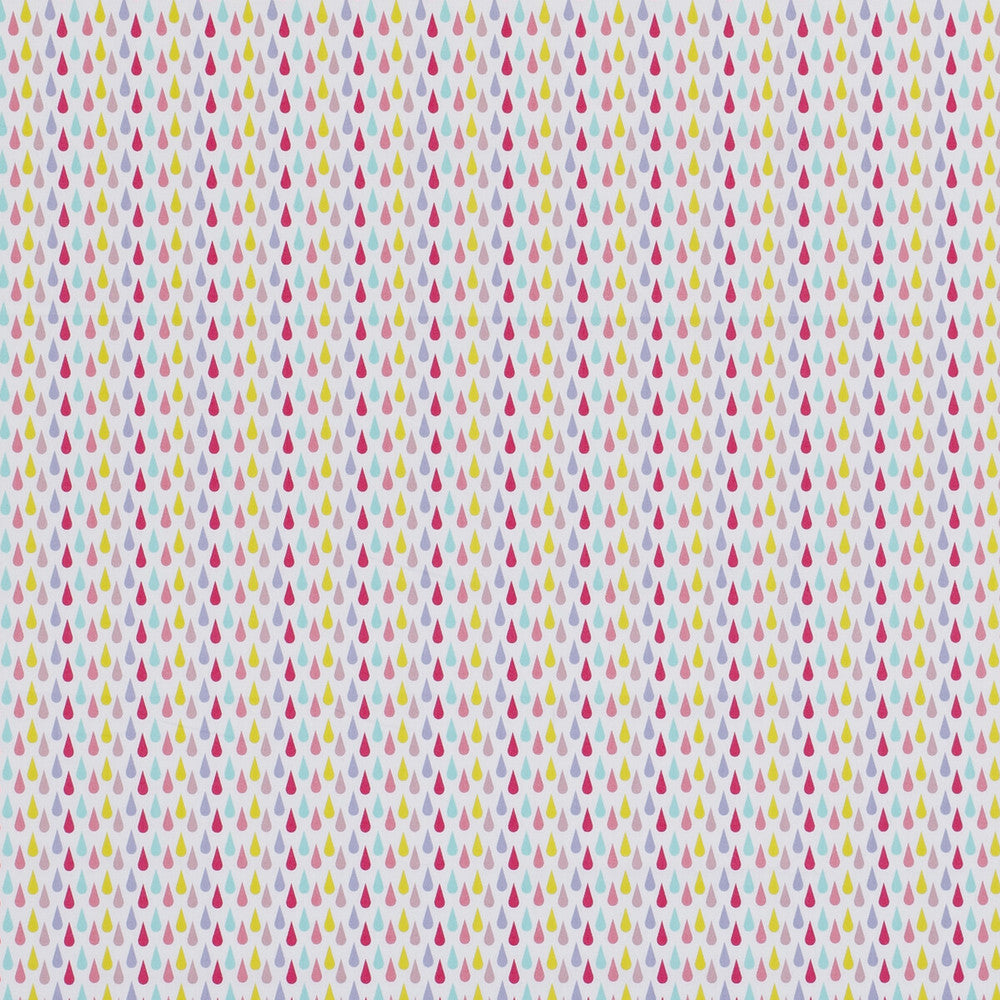 April Showers Pink by Clarke And Clarke Fabric CLARKE & CLARKE STORYBOOK COTTON - 100% India Horizontal: 1.3 and Vertical: 0.71 54 - Fabric Carolina -