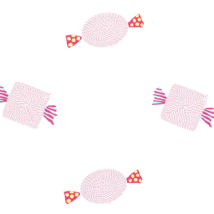 Sweeties Pink by Clarke And Clarke Fabric CLARKE & CLARKE STORYBOOK COTTON - 100% India Horizontal: 12.8 and Vertical: 12.4 54 - Fabric Carolina -