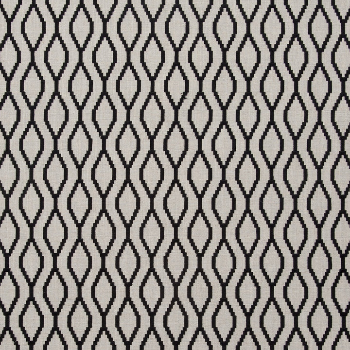 Brenna Ebony by Clarke And Clarke Fabric CLARKE & CLARKE TRAVIATA VISCOSE - 45%;COTTON - 36%;LINEN - 19% India - Horizontal: 2.56 and Vertical: 2.95 54 - Fabric Carolina -