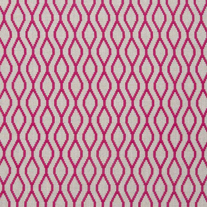 Brenna Fuchsia by Clarke And Clarke Fabric CLARKE & CLARKE TRAVIATA VISCOSE - 45%;COTTON - 36%;LINEN - 19% India - Horizontal: 2.56 and Vertical: 2.95 54 - Fabric Carolina -