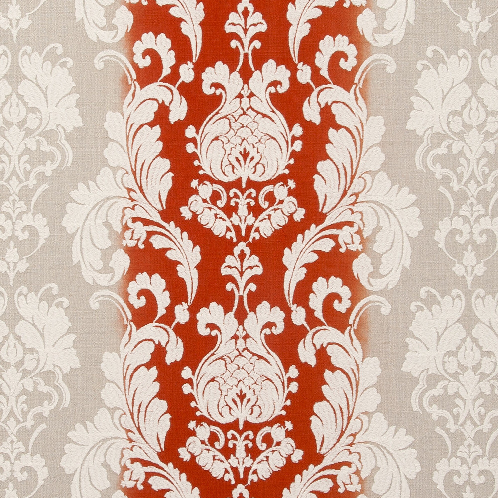 Camelia Flamingo by Clarke And Clarke Fabric CLARKE & CLARKE TRAVIATA VISCOSE - 42%;COTTON - 39%;LINEN - 19% India Horizontal: 17.32 and Vertical: 9.45 54 - Fabric Carolina -