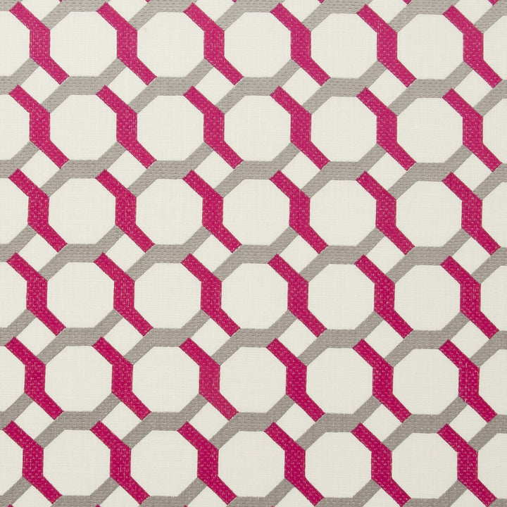 Giovanni Fuchsia by Clarke And Clarke Fabric CLARKE & CLARKE TRAVIATA VISCOSE - 81%;LINEN - 19% India Horizontal: 3.23 and Vertical: 2.99 54 - Fabric Carolina -