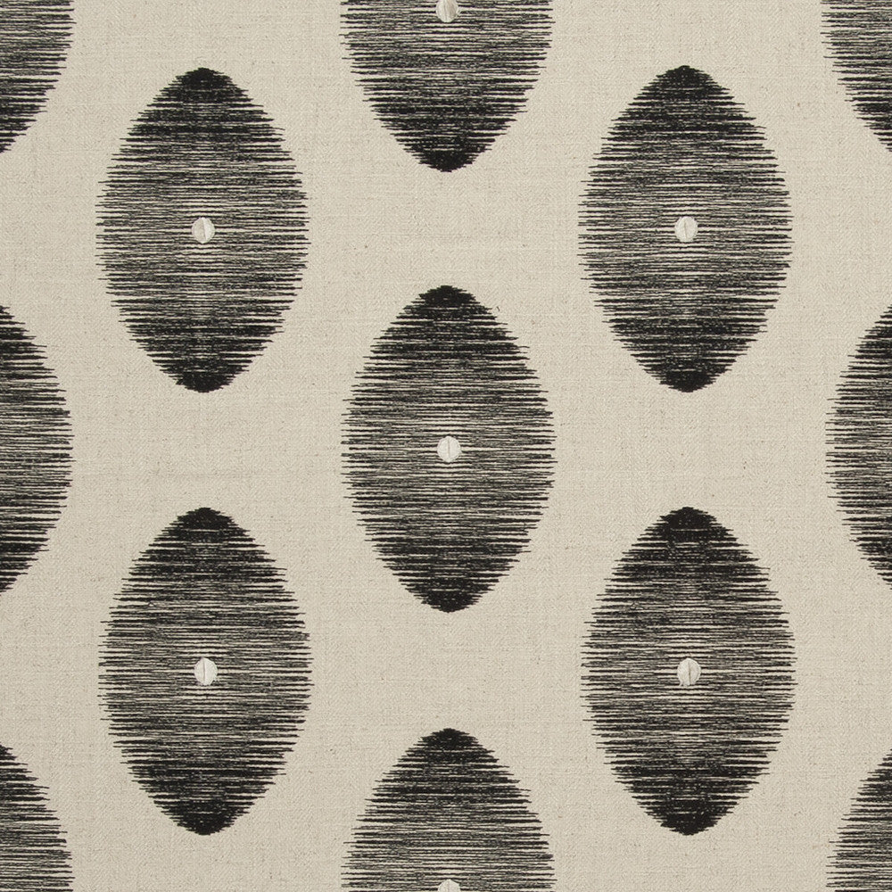 Kindu Charcoal by Clarke And Clarke Fabric CLARKE & CLARKE ZANZIBAR COTTON - 31%;VISCOSE - 27%;LINEN - 21%;POLYESTER - 21% India - Horizontal: 9.84 and Vertical: 9.25 54 - Fabric Carolina -