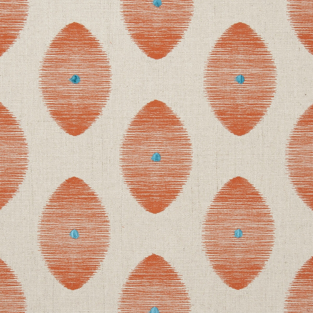Kindu Sunset by Clarke And Clarke Fabric CLARKE & CLARKE ZANZIBAR COTTON - 31%;VISCOSE - 27%;LINEN - 21%;POLYESTER - 21% India Horizontal: 9.84 and Vertical: 9.25 54 - Fabric Carolina -