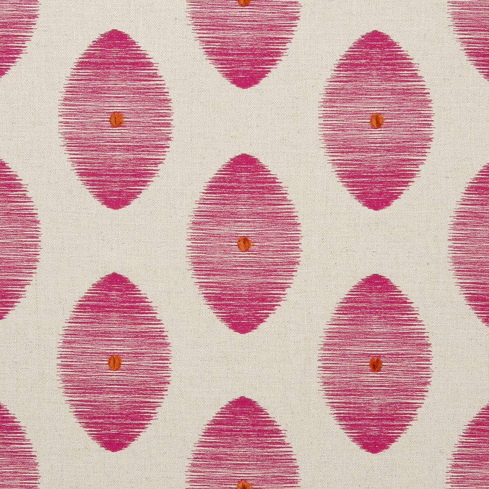 Kindu Fuchsia by Clarke And Clarke Fabric CLARKE & CLARKE ZANZIBAR COTTON - 31%;VISCOSE - 27%;LINEN - 21%;POLYESTER - 21% India Horizontal: 9.84 and Vertical: 9.25 54 - Fabric Carolina -