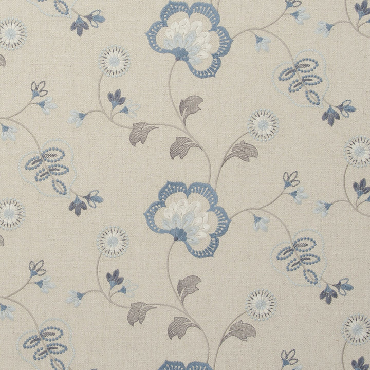 Chatsworth Chambray by Clarke And Clarke Designer Fabric CLARKE & CLARKE MANOR HOUSE VISCOSE - 34%;COTTON - 22%;LINEN - 22%;POLYESTER - 22% India - Horizontal: 25.59 and Vertical: 9.06 54 - Swanky Fabrics -