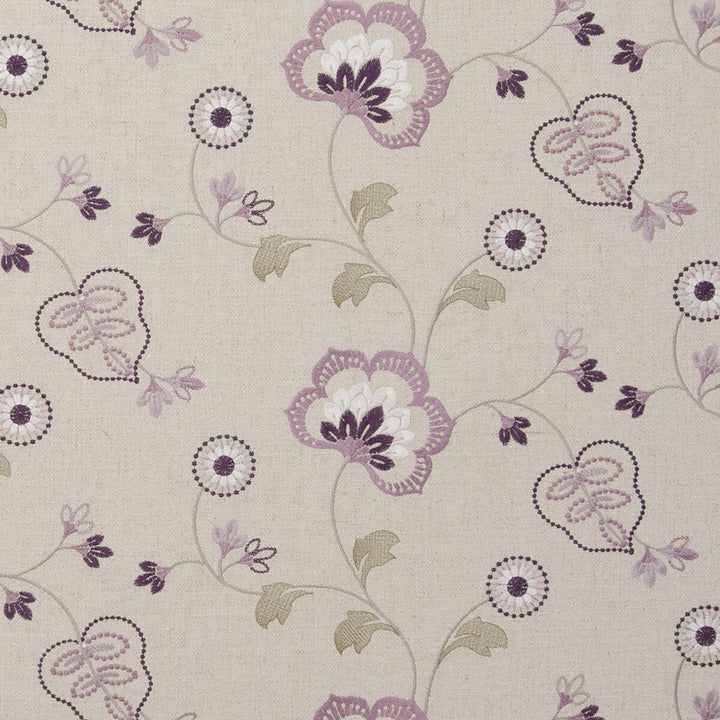Chatsworth Orchid by Clarke And Clarke Designer Fabric CLARKE & CLARKE MANOR HOUSE VISCOSE - 34%;COTTON - 22%;LINEN - 22%;POLYESTER - 22% India Horizontal: 25.59 and Vertical: 9.06 54 - Swanky Fabrics -
