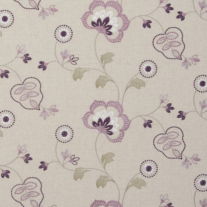 Chatsworth Orchid by Clarke And Clarke Fabric CLARKE & CLARKE MANOR HOUSE VISCOSE - 34%;COTTON - 22%;LINEN - 22%;POLYESTER - 22% India - Horizontal: 25.59 and Vertical: 9.06 54 - Fabric Carolina -
