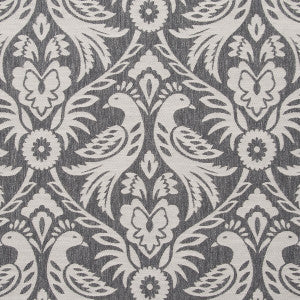 Harewood Charcoal by Clarke And Clarke Fabric