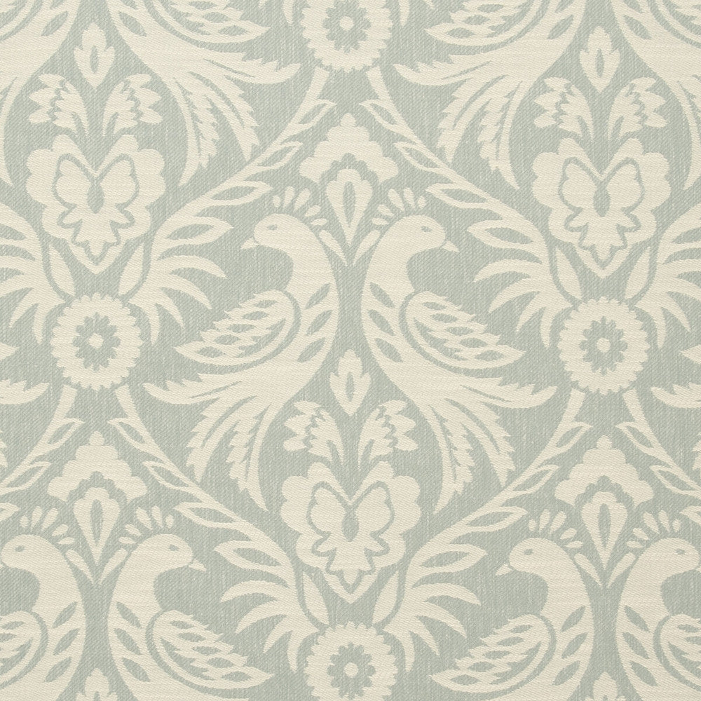 Harewood Duckegg by Clarke And Clarke Fabric CLARKE & CLARKE MANOR HOUSE POLYESTER - 50%;COTTON - 43%;LINEN - 7% India MEDIUM Horizontal: 13.54 and Vertical: 17.4 54 - Fabric Carolina -
