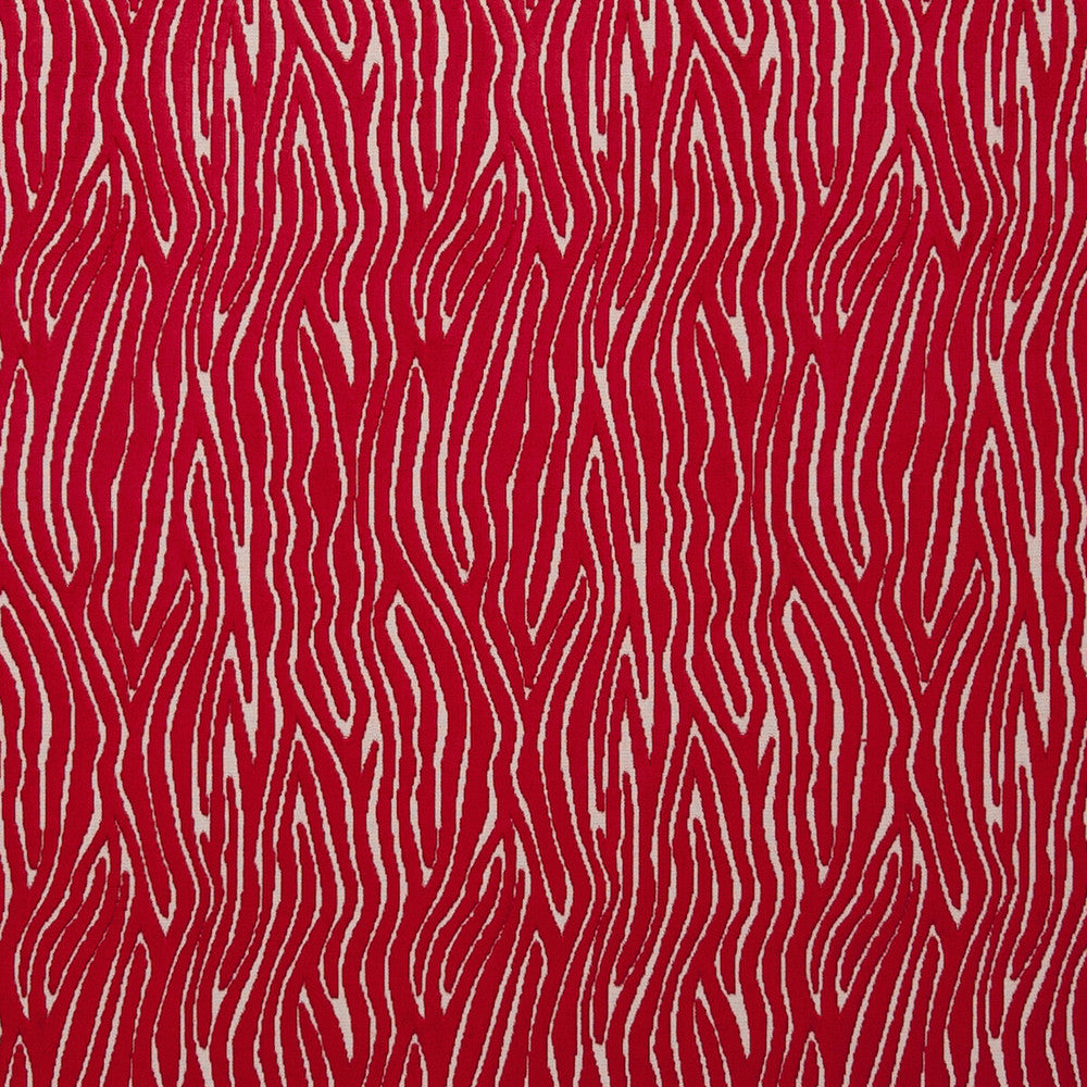 Onda Rouge by Clarke And Clarke Fabric CLARKE & CLARKE DIMENSIONS VISCOSE - 52%;POLYESTER - 48% Turkey HEAVY Horizontal: 6.89 and Vertical: 12.2 54 - Fabric Carolina -