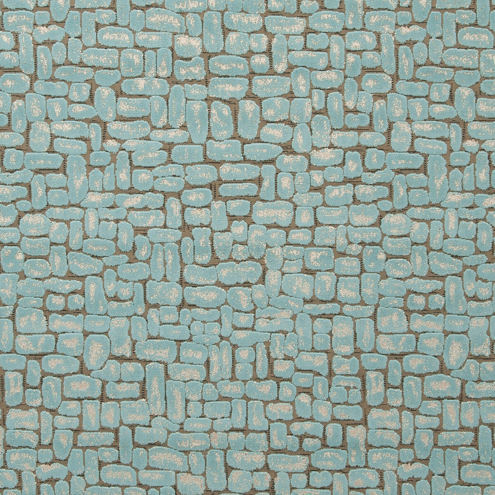 Moda Aqua by Clarke And Clarke Fabric CLARKE & CLARKE DIMENSIONS POLYESTER - 51%;COTTON - 49% Turkey HEAVY Horizontal: 13.78 and Vertical: 16.14 54 - Fabric Carolina -