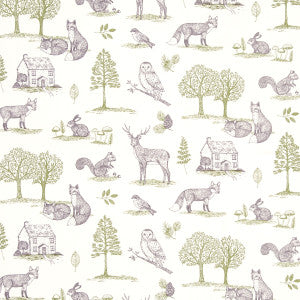 New Forest Forest Natural by Clarke And Clarke Fabric