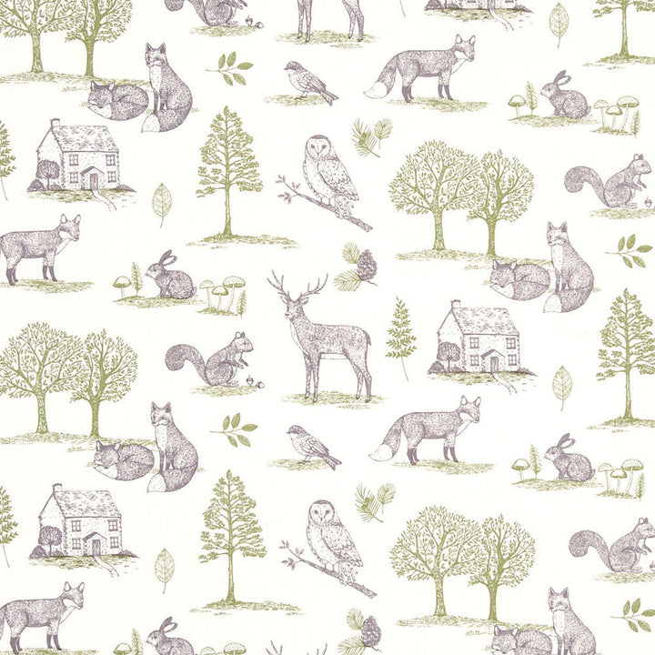 New Forest Forest Natural by Clarke And Clarke Designer Fabric CLARKE & CLARKE BLIGHTY COTTON - 100% Turkey MEDIUM Horizontal: - and Vertical: - 54 - Swanky Fabrics -