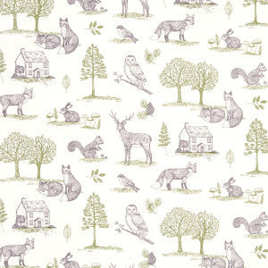 New Forest Forest Natural by Clarke And Clarke Fabric