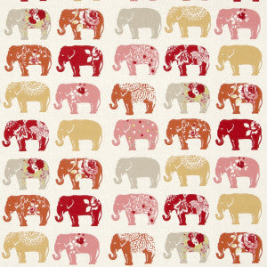 Elephants Spice by Clarke And Clarke Fabric