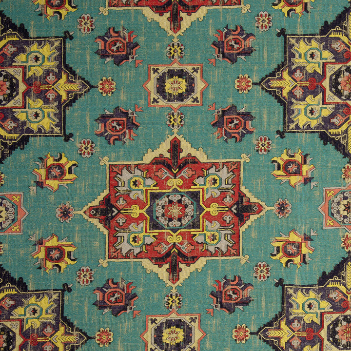 Malatya Aqua by Clarke And Clarke Designer Fabric CLARKE & CLARKE ANATOLIA VISCOSE - 82%;POLYESTER - 18% Turkey HEAVY Horizontal: 26.77 and Vertical: 19.29 55 - Swanky Fabrics -