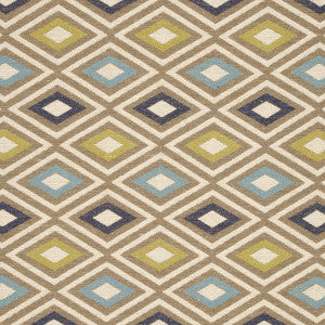 Cherokee Indigo/Palm by Clarke And Clarke Fabric