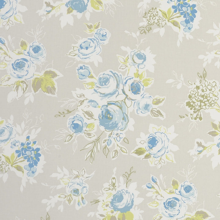 Rose Garden Garden Mineral by Clarke And Clarke Fabric CLARKE & CLARKE GARDEN PARTY COTTON - 100% United Kingdom MEDIUM Horizontal: - and Vertical: - 55.125 - Fabric Carolina -