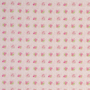Rose Tile Tile Pink by Clarke And Clarke Fabric