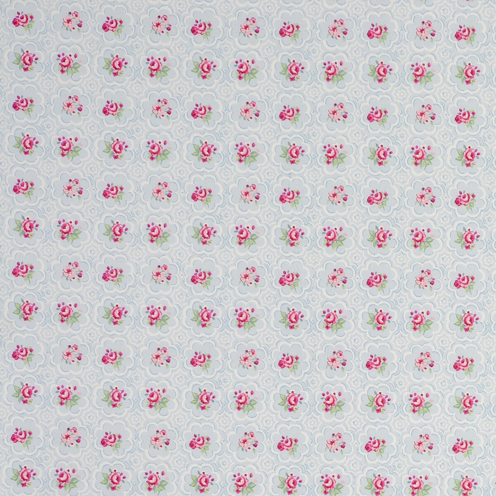 Rose Tile Tile Sky by Clarke And Clarke Fabric Clarke And Clarke Fabric Rose Tile Tile SkyFabric CLARKE & CLARKE GARDEN PARTY COTTON - 100% United Kingdom </p><p>Repeat: H: , V: 55.125 - Fabric Carolina -