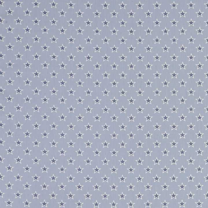 Shooting Stars Stars Chambray by Clarke And Clarke Fabric CLARKE & CLARKE GARDEN PARTY COTTON - 100% United Kingdom MEDIUM Horizontal: - and Vertical: - 55.125 - Fabric Carolina -