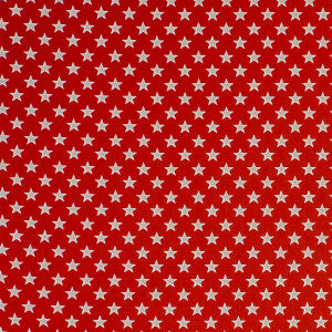 Shooting Stars Stars Red by Clarke And Clarke Fabric