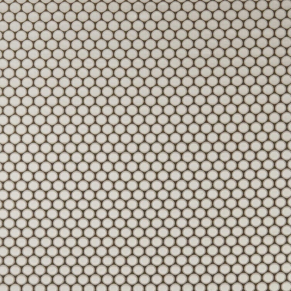 Duomo Pebble by Clarke And Clarke Designer Fabric CLARKE & CLARKE IMPERIALE POLYESTER - 27%;LINEN - 26%;NYLON - 25%;METAL - 9% India MEDIUM Horizontal: 0.79 and Vertical: 1.18 55 - Swanky Fabrics -