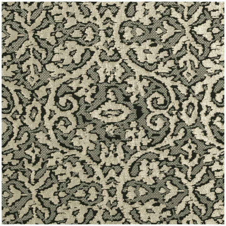 Imperiale Ebony by Clarke And Clarke Designer Fabric CLARKE & CLARKE IMPERIALE NYLON - 35%;VISCOSE - 28%;LINEN - 26%;METAL - 11% India MEDIUM Horizontal: 9.45 and Vertical: 9.65 57 - Swanky Fabrics -