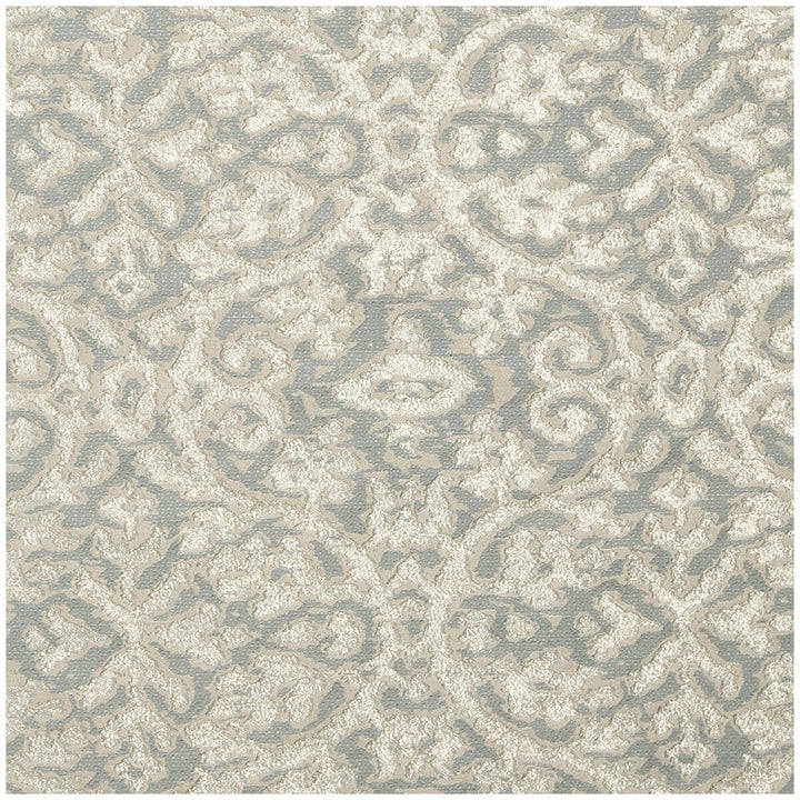 Imperiale Mineral by Clarke And Clarke Fabric CLARKE & CLARKE IMPERIALE NYLON - 35%;VISCOSE - 28%;LINEN - 26%;METAL - 11% India MEDIUM Horizontal: 9.45 and Vertical: 9.65 57 - Fabric Carolina -