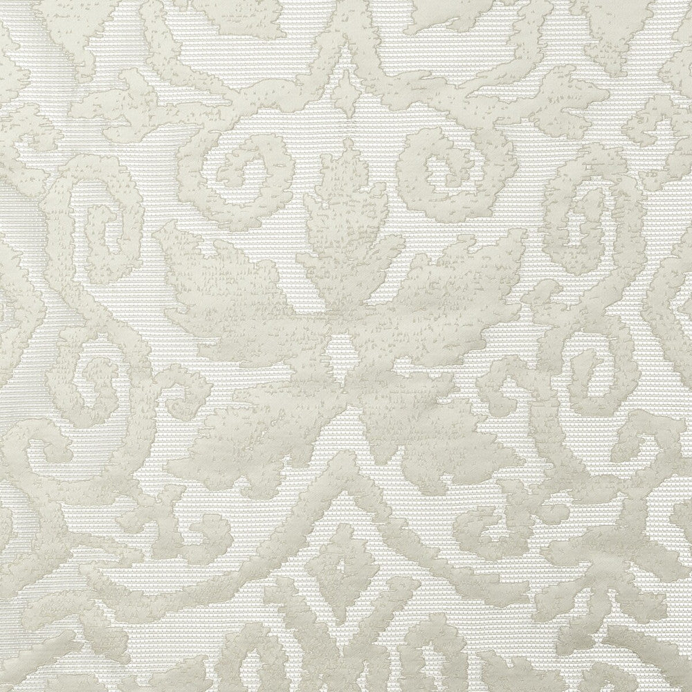 Otranto Ivory by Clarke And Clarke Fabric CLARKE & CLARKE IMPERIALE POLYESTER - 64%;LINEN - 36% India MEDIUM Horizontal: 19.37 and Vertical: 25.67 57 - Fabric Carolina -