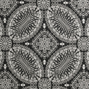 Bw1007 Black/White by Clarke And Clarke Fabric