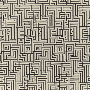 Bw1016 Black/White by Clarke And Clarke Fabric