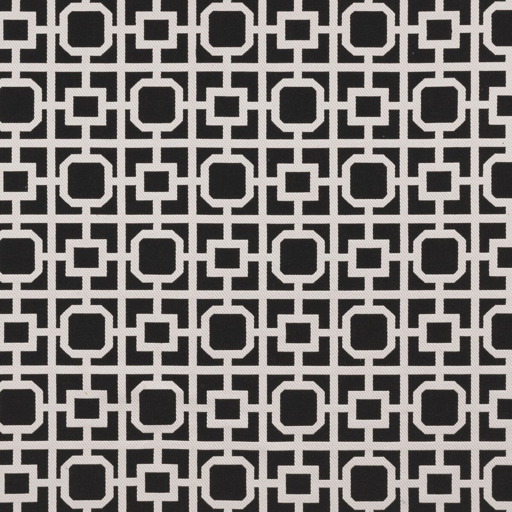 Bw1017 Black/White by Clarke And Clarke Fabric CLARKE & CLARKE BLACK + WHITE VISCOSE - 73%;COTTON - 12%;LINEN - 11%;NYLON - 4% Morocco MEDIUM Horizontal: 7 and Vertical: 7 55 - Fabric Carolina -