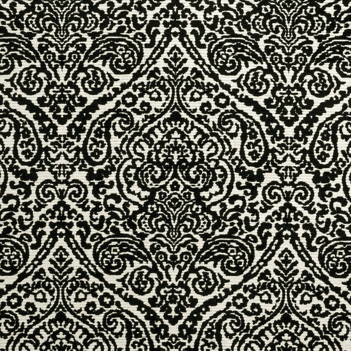 Bw1023 Black/White by Clarke And Clarke Designer Fabric CLARKE & CLARKE BLACK + WHITE VISCOSE - 62%;POLYESTER - 38% Turkey MEDIUM Horizontal: 13.78 and Vertical: 23.9 55 - Swanky Fabrics -