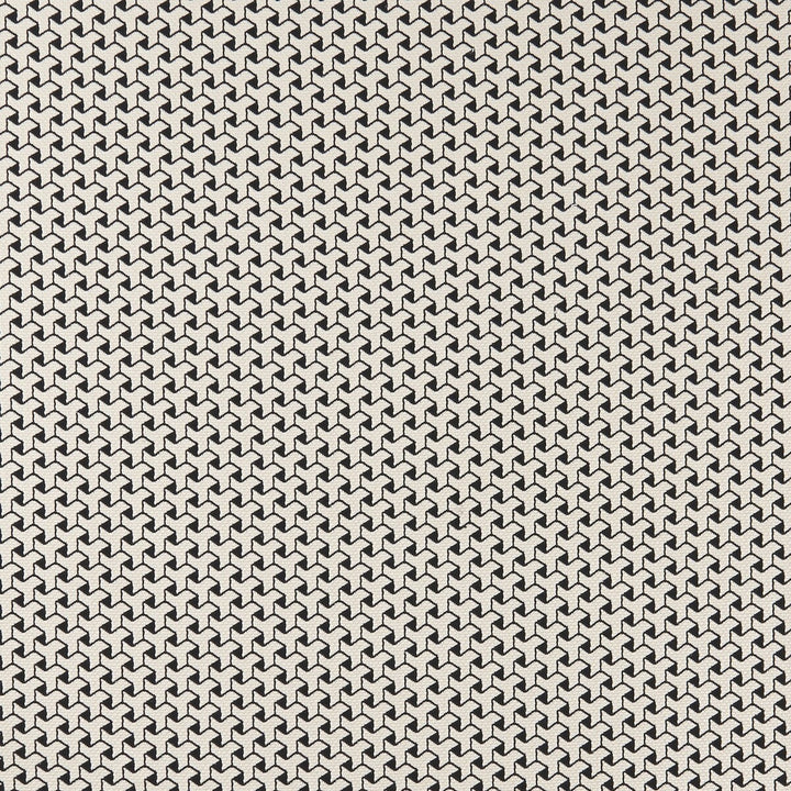 Bw1034 Black/White by Clarke And Clarke Fabric CLARKE & CLARKE BLACK + WHITE VISCOSE - 44%;POLYESTER - 38%;COTTON - 18% Italy HEAVY Horizontal: 1.38 and Vertical: 0.71 55 - Fabric Carolina -