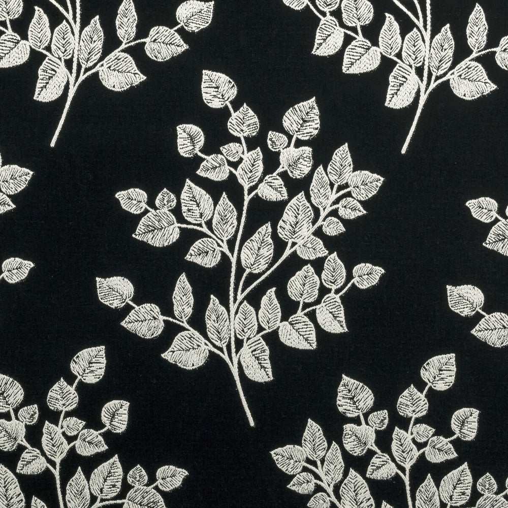 Bw1036 Black/White by Clarke And Clarke Fabric CLARKE & CLARKE BLACK + WHITE VISCOSE - 67%;COTTON - 18%;POLYESTER - 15% Italy HEAVY Horizontal: 13.86 and Vertical: 24.41 55 - Fabric Carolina -