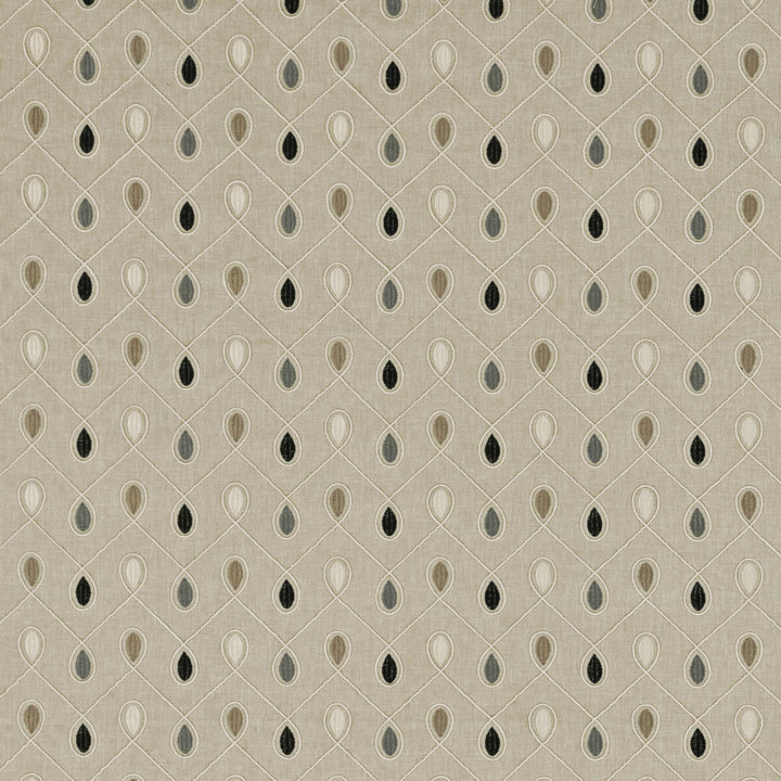 Healey Charcoal by Clarke And Clarke Fabric CLARKE & CLARKE RICHMOND POLYESTER - 52%;COTTON - 48% India Horizontal: 6.3 and Vertical: 4.53 54 - Fabric Carolina -