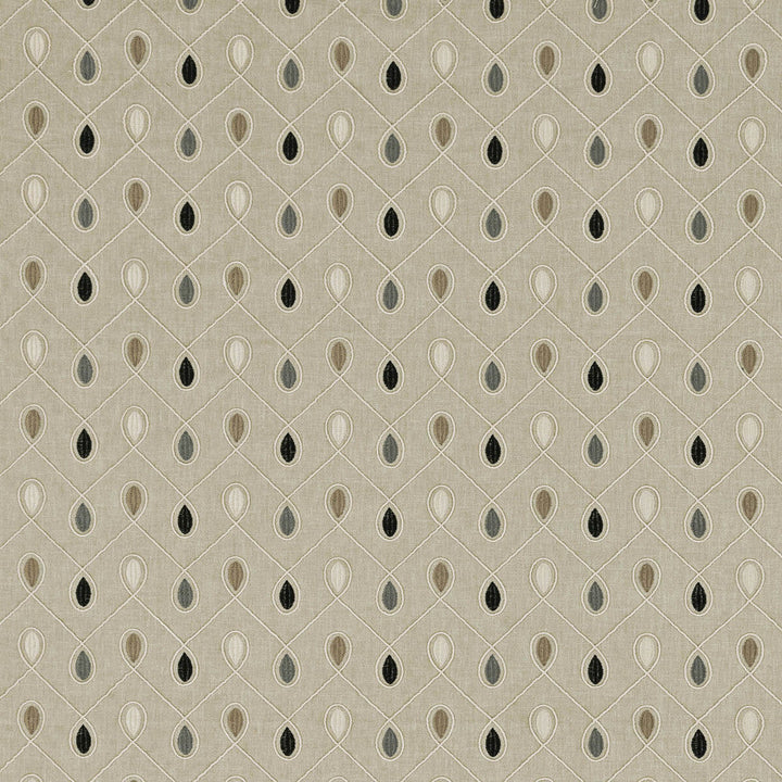 Healey Charcoal by Clarke And Clarke Designer Fabric CLARKE & CLARKE RICHMOND POLYESTER - 52%;COTTON - 48% India - Horizontal: 6.3 and Vertical: 4.53 54 - Swanky Fabrics -