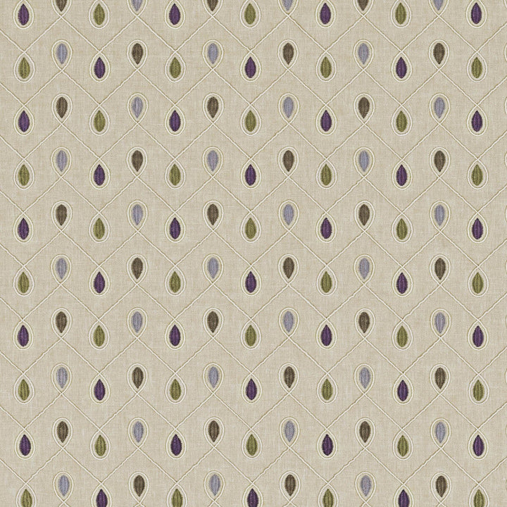 Healey Heather by Clarke And Clarke Designer Fabric CLARKE & CLARKE RICHMOND POLYESTER - 52%;COTTON - 48% India - Horizontal: 6.3 and Vertical: 4.53 54 - Swanky Fabrics -