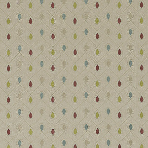 Healey Raspberry/Duckegg by Clarke And Clarke Fabric