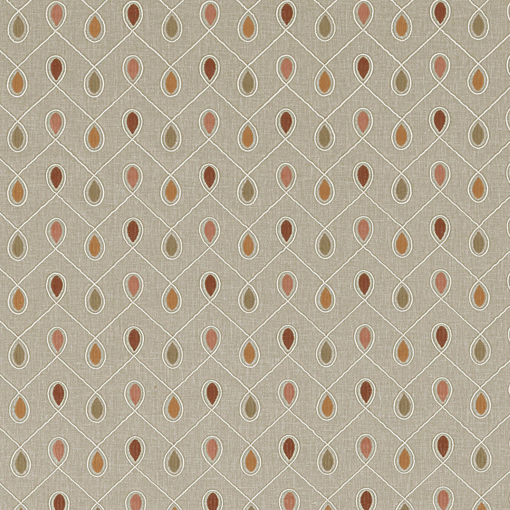 Healey Spice by Clarke And Clarke Fabric Clarke And Clarke Fabric Healey SpiceFabric CLARKE & CLARKE RICHMOND POLYESTER - 52%;COTTON - 48% India </p><p>Repeat: H: 6.3, V: 4.53 54 - Fabric Carolina -