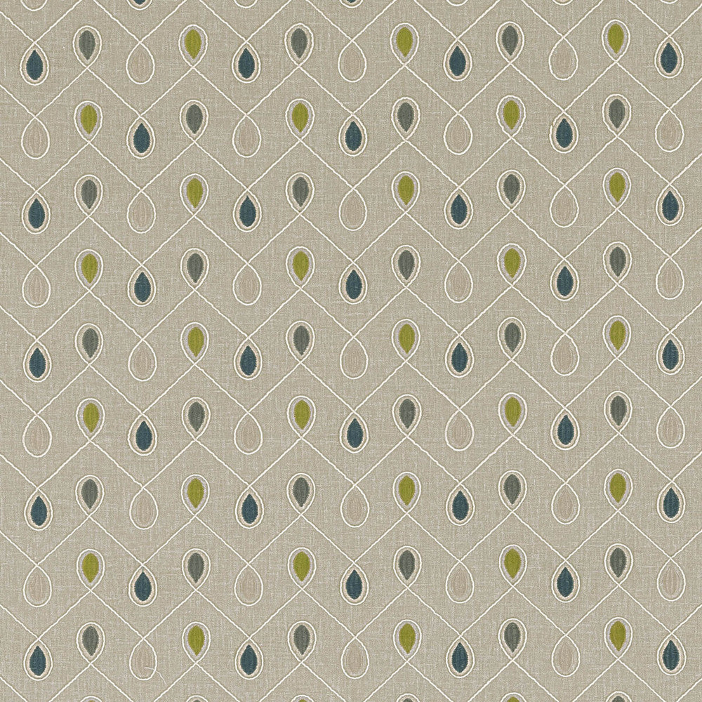 Healey Teal/Acacia by Clarke And Clarke Fabric Clarke And Clarke Fabric Healey Teal/AcaciaFabric CLARKE & CLARKE RICHMOND POLYESTER - 52%;COTTON - 48% India </p><p>Repeat: H: 6.3, V: 4.53 54 - Fabric Carolina -
