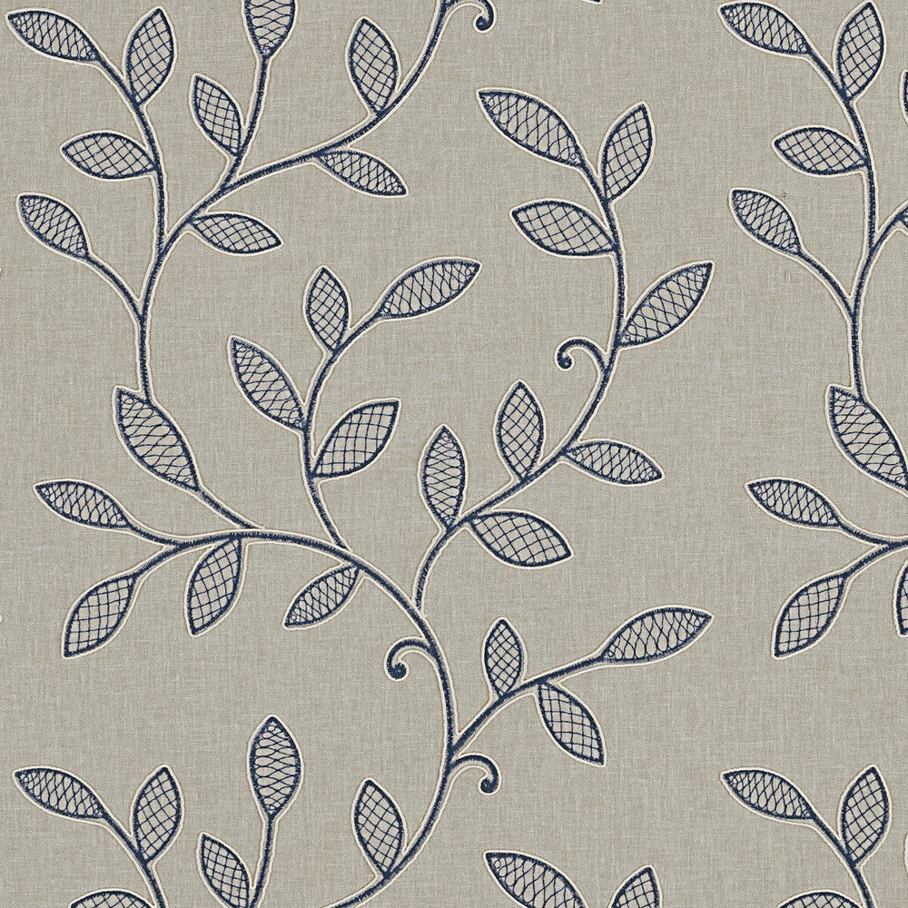 Hetton Denim by Clarke And Clarke Fabric CLARKE & CLARKE RICHMOND POLYESTER - 52%;COTTON - 48% India Horizontal: 16.93 and Vertical: 18.35 54 - Fabric Carolina -
