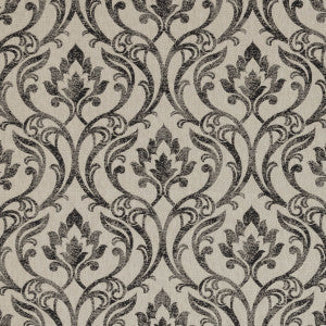 Leyburn Charcoal by Clarke And Clarke Fabric