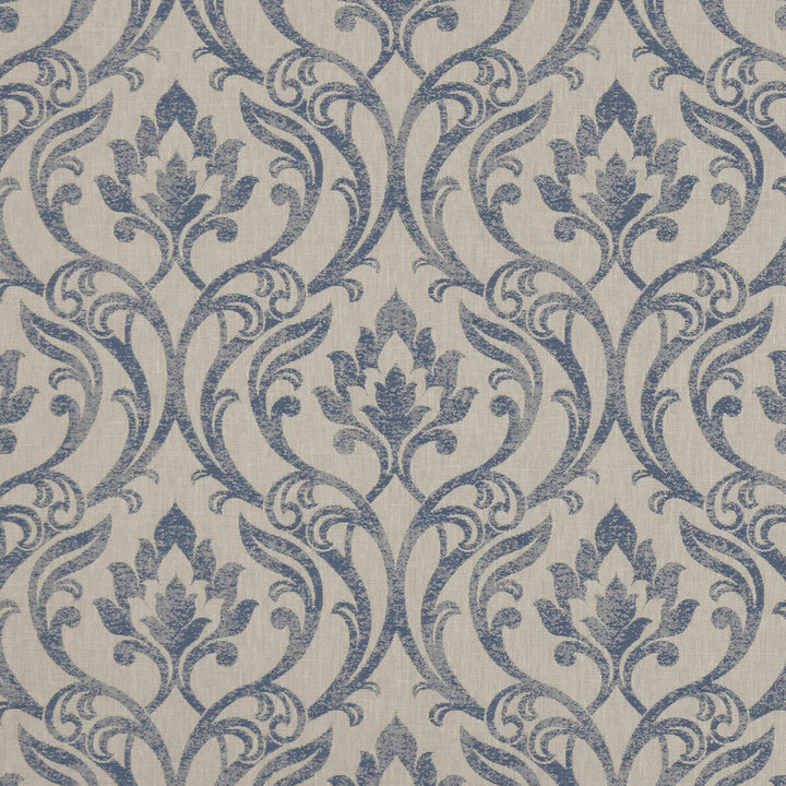 Leyburn Denim by Clarke And Clarke Fabric CLARKE & CLARKE RICHMOND POLYESTER - 58%;COTTON - 21%;VISCOSE - 21% India MEDIUM Horizontal: 13.46 and Vertical: 12.48 54 - Fabric Carolina -