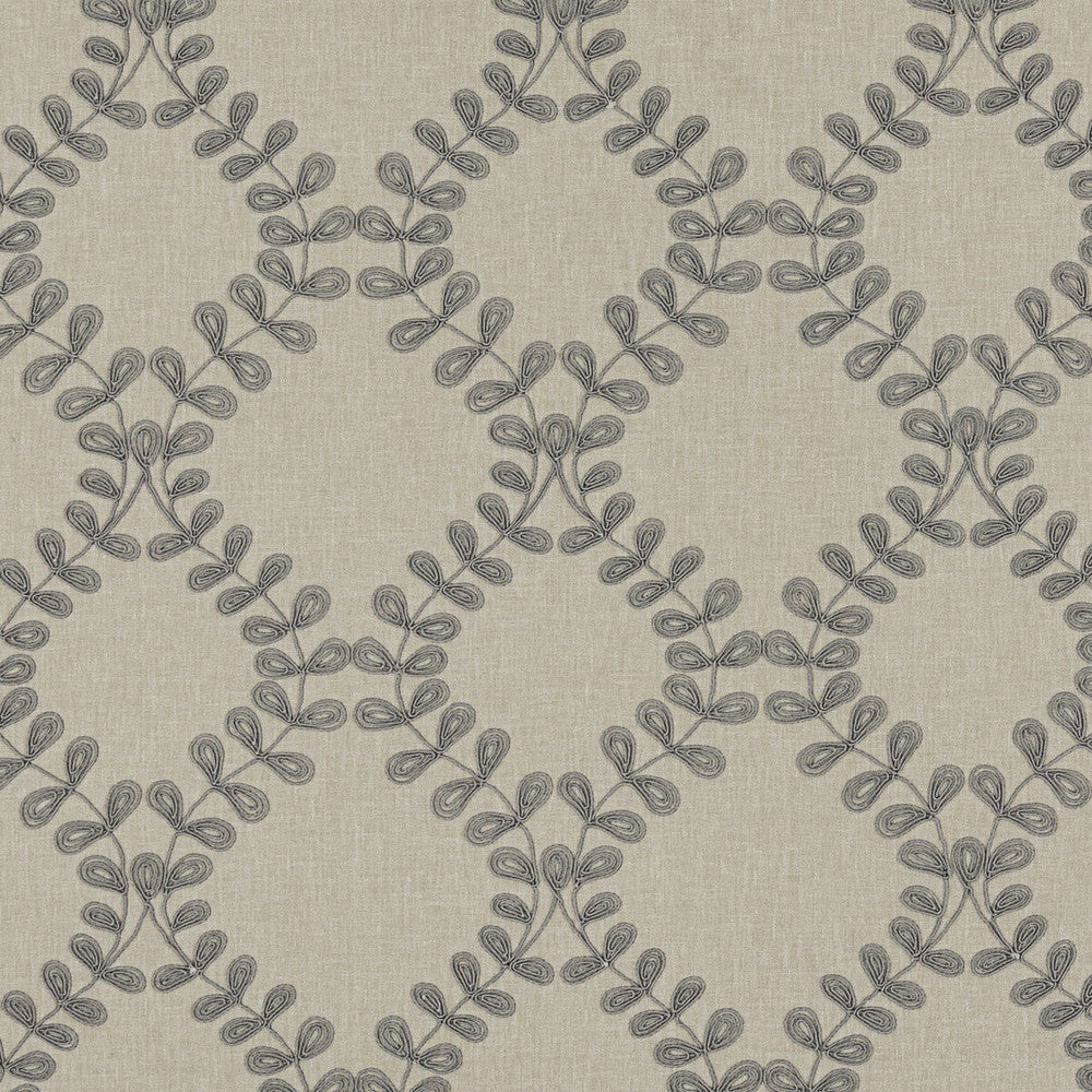 Malham Smoke by Clarke And Clarke Designer Fabric CLARKE & CLARKE RICHMOND POLYESTER - 52%;COTTON - 48% India - Horizontal: 8.46 and Vertical: 9.06 54 - Swanky Fabrics -